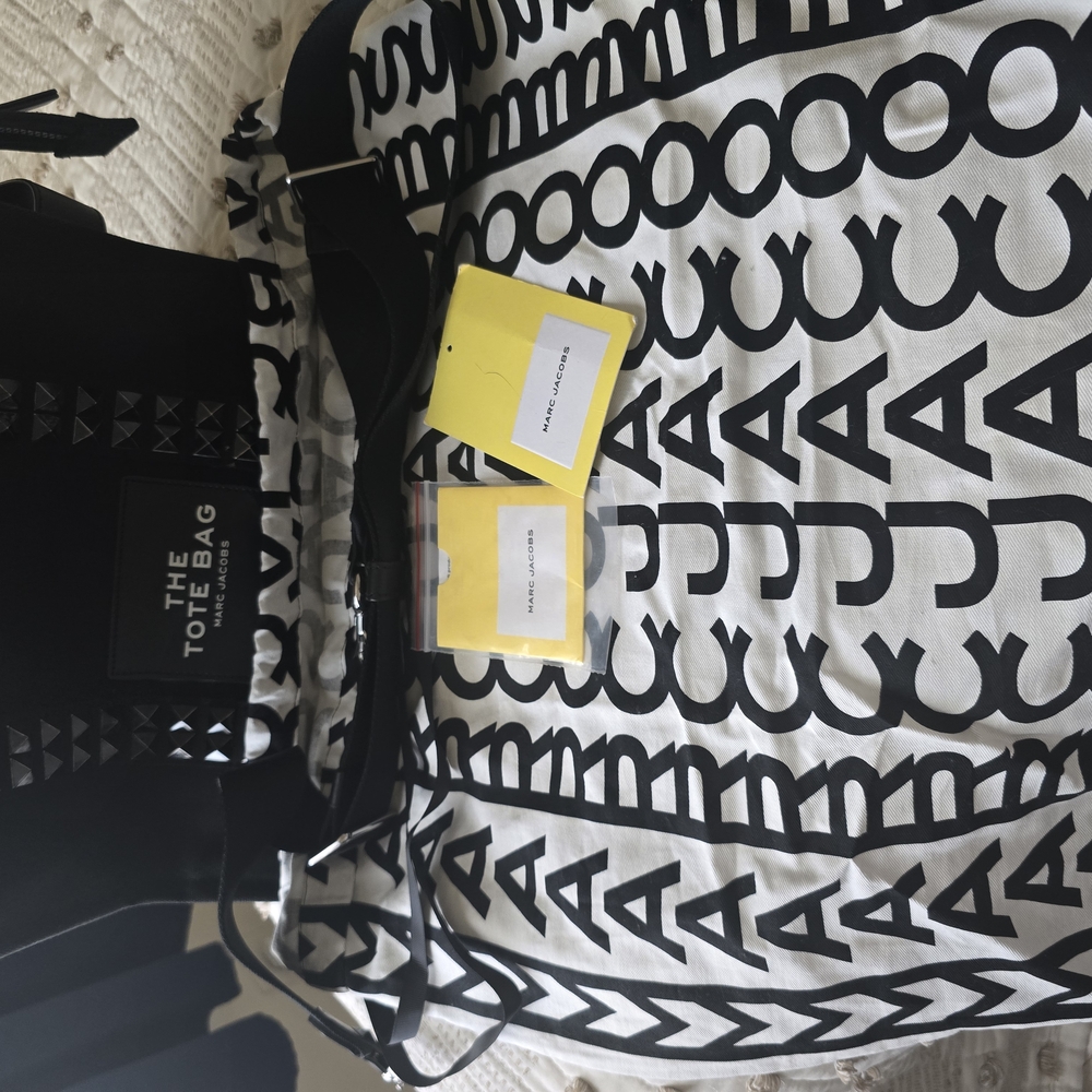 Marc Jacobs Black and White Tote Bag